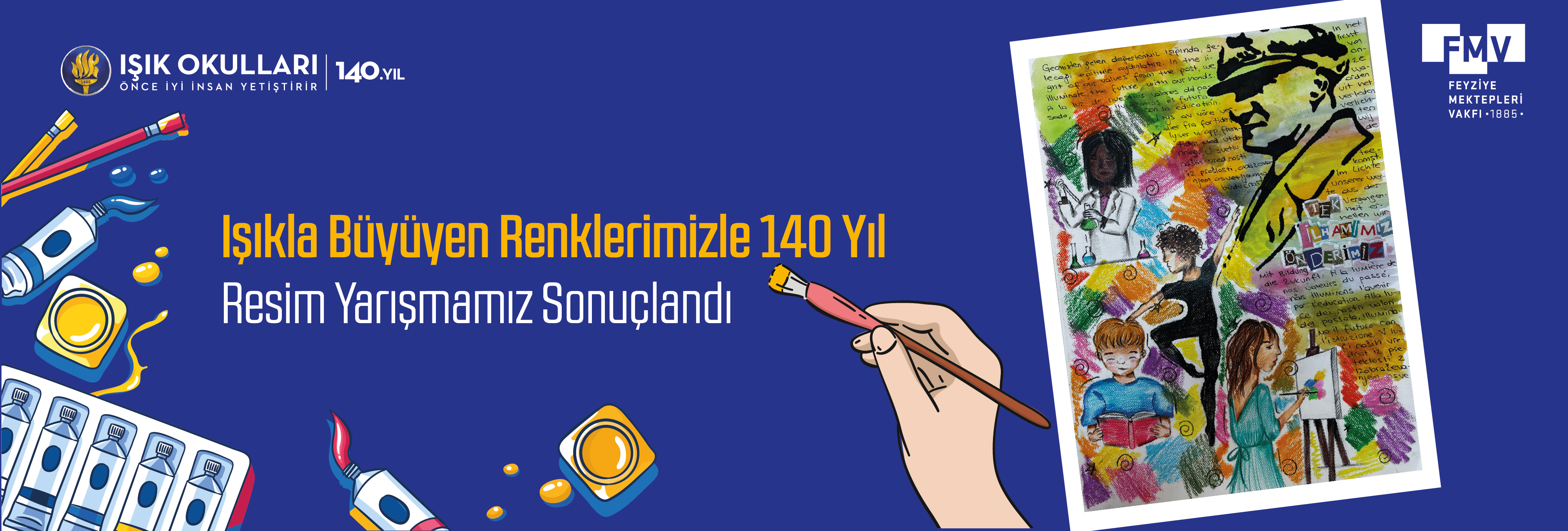 Işıkla Büyüyen Renklerimizle 140 Yıl Resim Yarışmamız Sonuçlandı